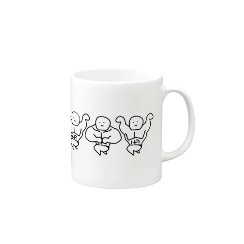 マッチョ（団体）色白タイプ Mug