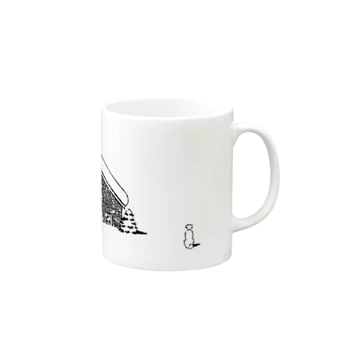 white snow Mug