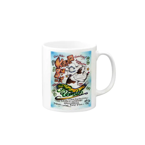 イニエスタ「keep on Rockin」」 Mug