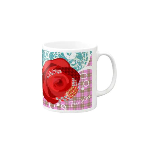 rose pink w_pink Mug