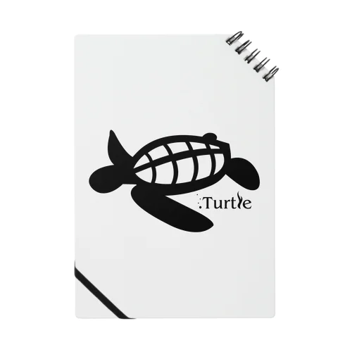 Turtle-Black Notebook