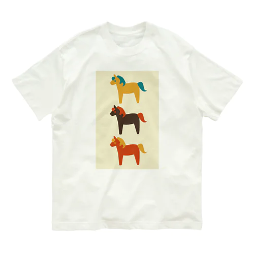 ポニー三兄弟 Organic Cotton T-Shirt