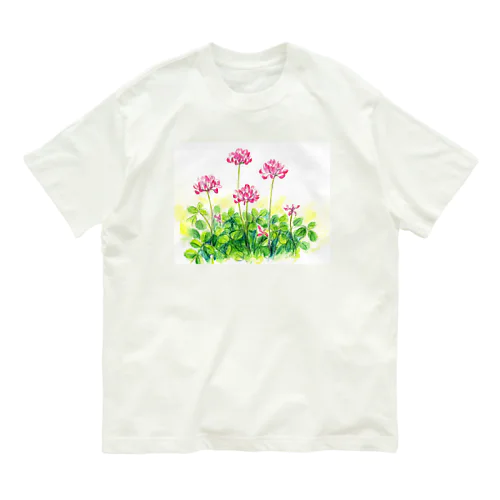 レンゲ草 オーガニックコットンTシャツ