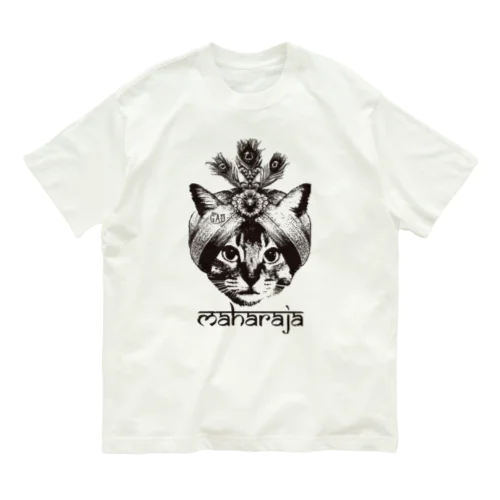 Nobigao マハラジャキャット オーガニックコットンTシャツ