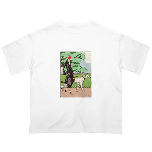 愛犬とお散歩 Oversized T-Shirt