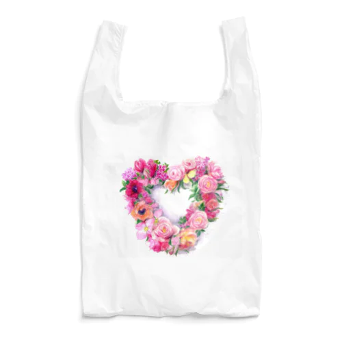 ハート形のリース Reusable Bag