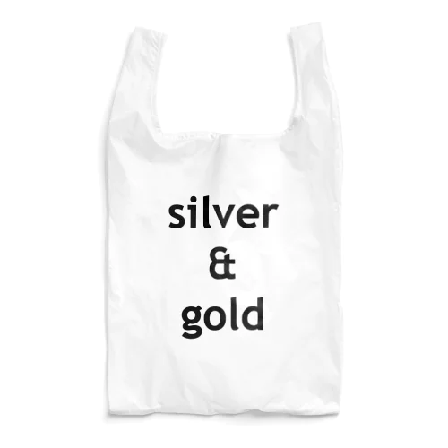 silver & gold Reusable Bag