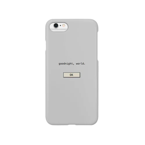 goodnight, world.  (gray) Smartphone Case