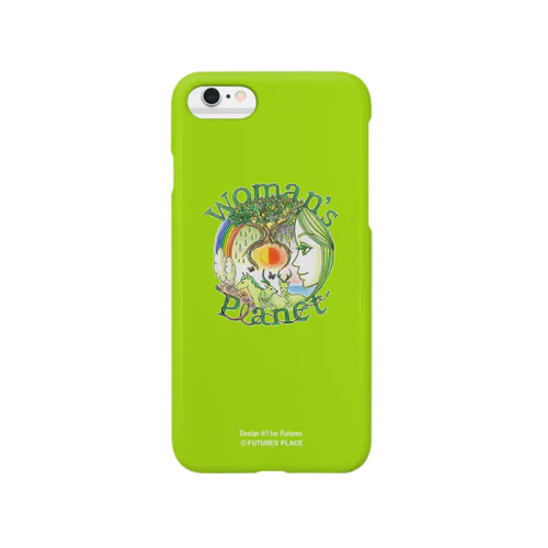 フレッシュでイキイキと創造的☆Woman's Planet(Fresh Green) Smartphone Case