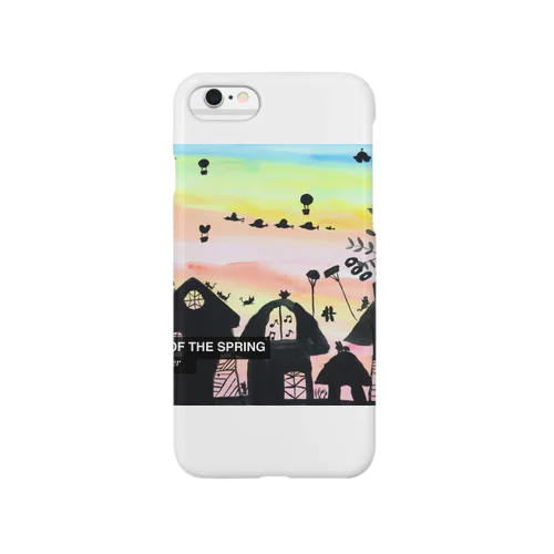 春の夕焼け painted by Rico Smartphone Case