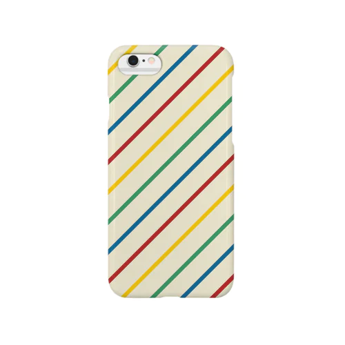 クリーミーでカラフルなレジメンタル iPhone ケース Smartphone Case