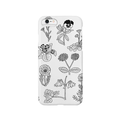 mono flowers Smartphone Case