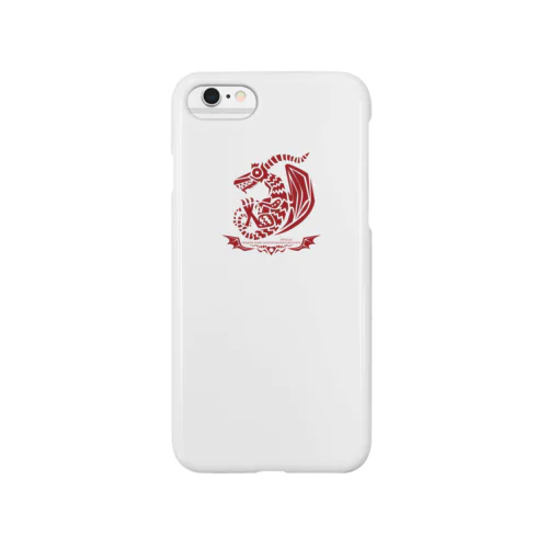 ドラゴルーン魔生物研究所の紋章(紅) Smartphone Case