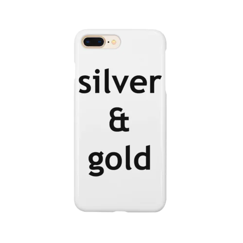 silver & gold スマホケース