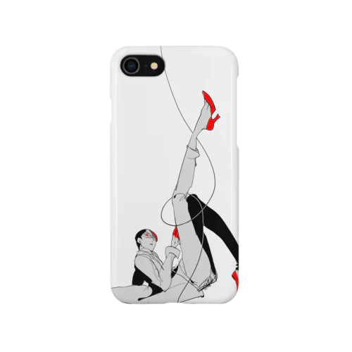 赤いハイヒールの男 iPhone Smartphone Case