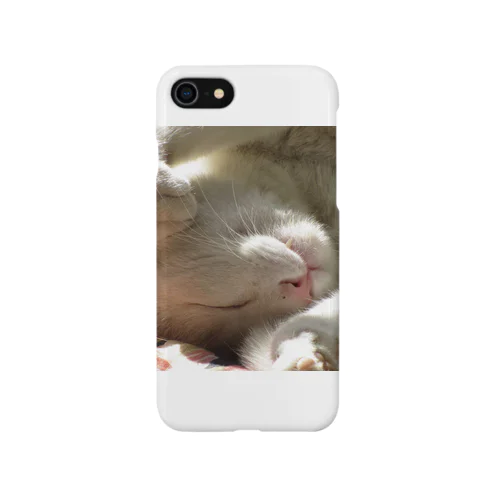 お昼寝白にゃ iPhone Smartphone Case