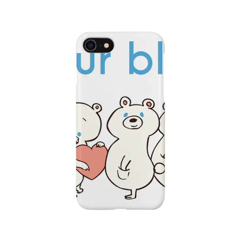 しろくまハート iPhone Smartphone Case