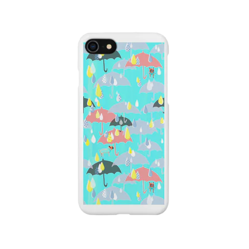 雨の日柄 iPhone Smartphone Case