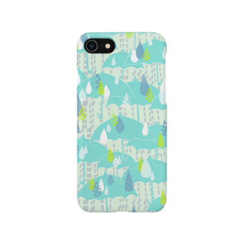 雨の日柄 iPhone Smartphone Case