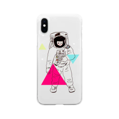 Space ship! Soft Clear Smartphone Case