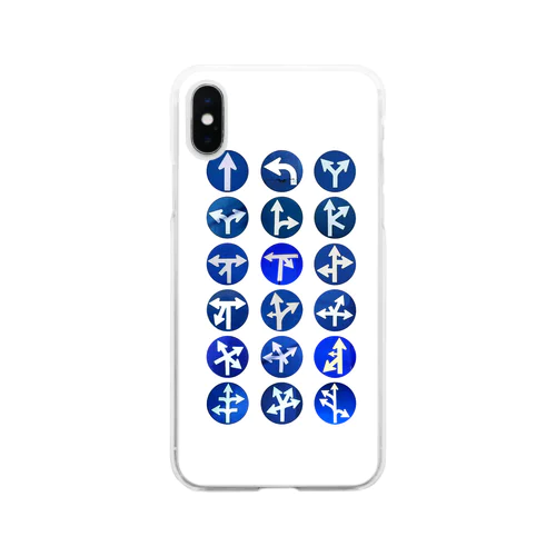  道路標識02 Soft Clear Smartphone Case