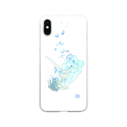 人魚姫になりたかった少女 Soft Clear Smartphone Case