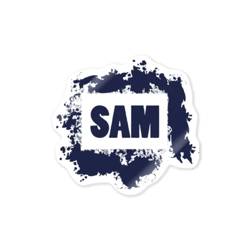SAMロゴ（紺色） Sticker
