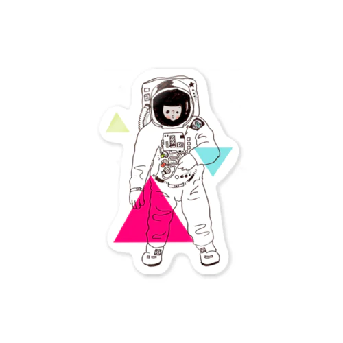 Space ship! Sticker