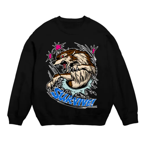 レッドアイ狼SURVIVE! Crew Neck Sweatshirt