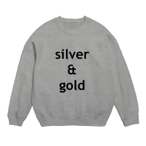 silver & gold Crew Neck Sweatshirt