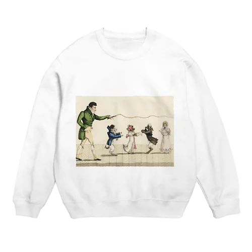 パリのドッグショー Crew Neck Sweatshirt