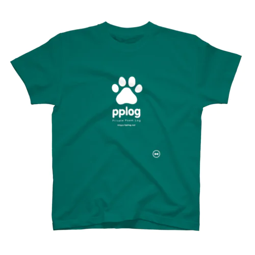 pplog（白抜き） スタンダードTシャツ