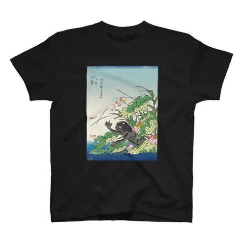 画図 百鬼夜行・陰『河童』 彩色版【浮世絵・妖怪】 スタンダードTシャツ