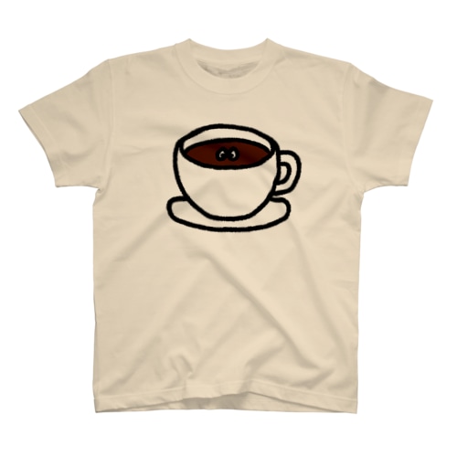 そこには何かいるモン！？ in コーヒー Regular Fit T-Shirt
