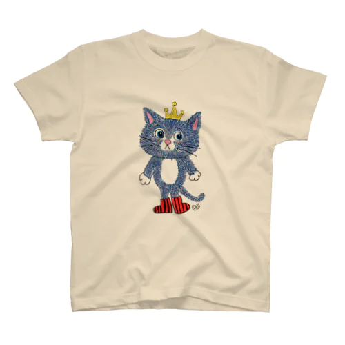 Nobigao ねこのおうさま Regular Fit T-Shirt