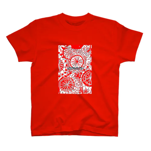 Kissy@Smiley/Kukkasuunnittelijat Red Regular Fit T-Shirt