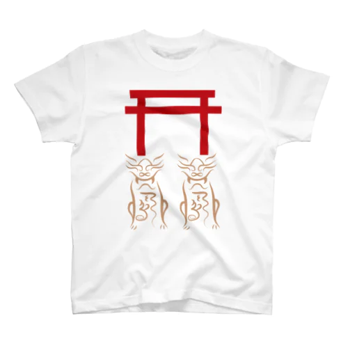 狛犬と鳥居 Regular Fit T-Shirt