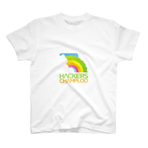 ハッカーズチャンプルーロゴ（正方形） Regular Fit T-Shirt