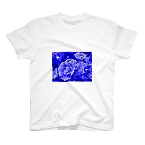 Blue Flower Regular Fit T-Shirt