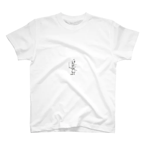 さむらう[モノクロ] Regular Fit T-Shirt