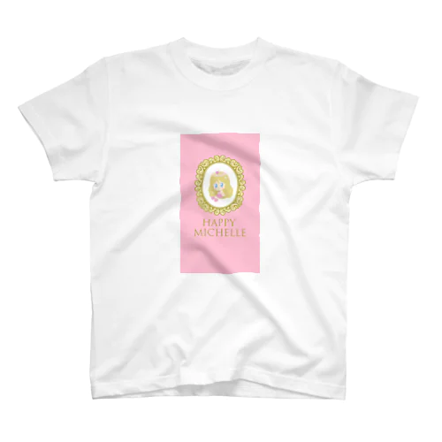 Happyミシェル－macaroon pink Regular Fit T-Shirt