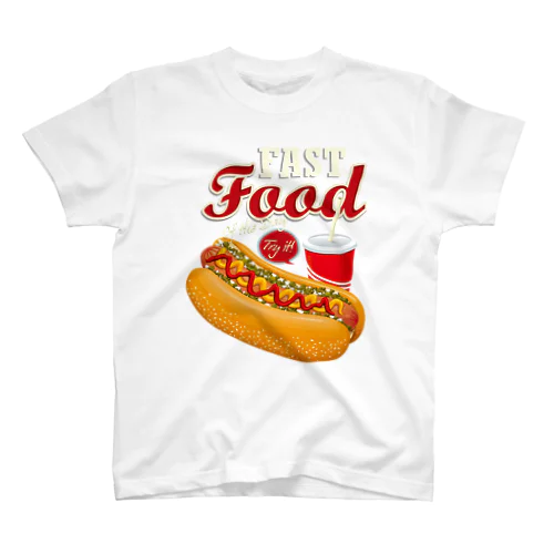 Fast Food Series Hot Dog Regular Fit T-Shirt