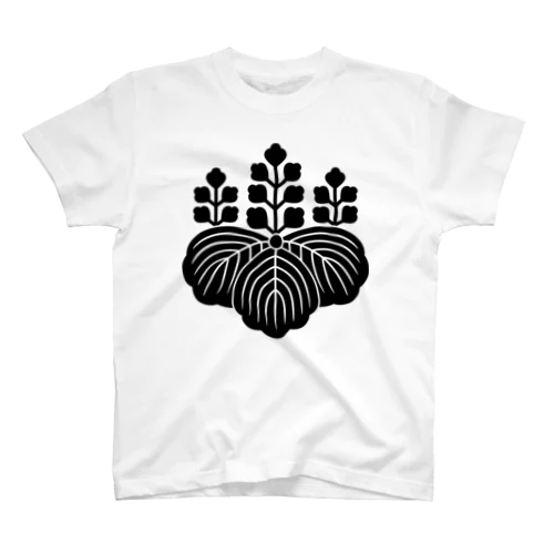 家紋 五七桐 Regular Fit T-Shirt