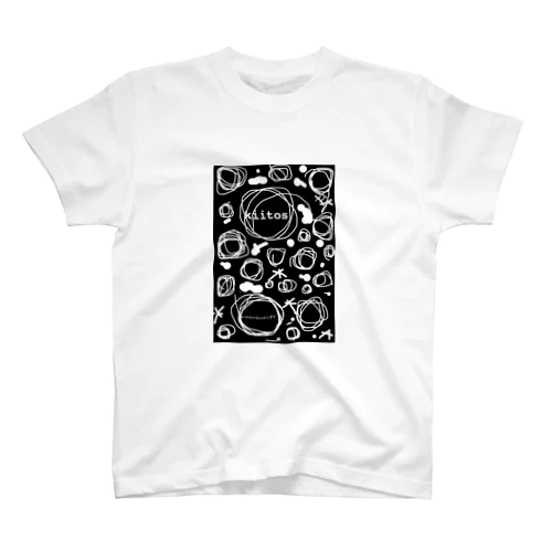 Kissy@Smiley/Kiitos black スタンダードTシャツ