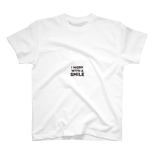 I work with a smile Regular Fit T-Shirt