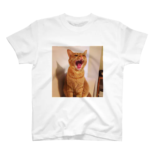 あくびしている猫です Regular Fit T-Shirt