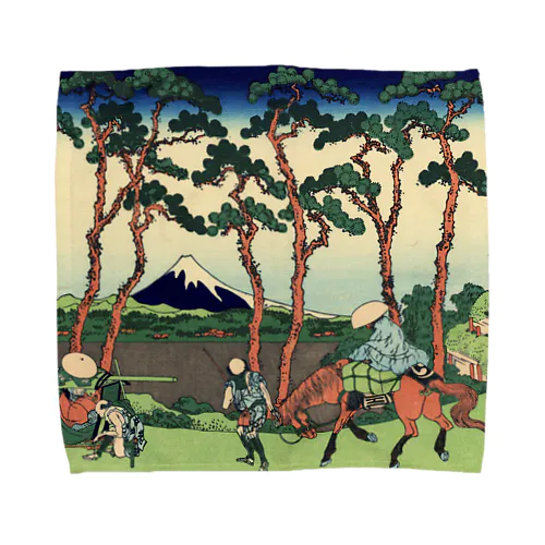 東海道程ケ谷／葛飾北斎 Towel Handkerchief