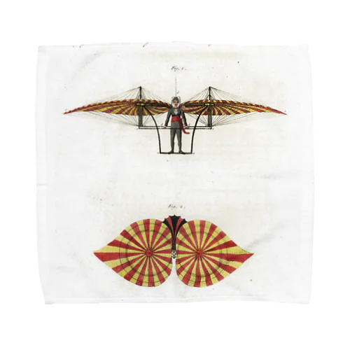 18世紀の飛行機 Towel Handkerchief