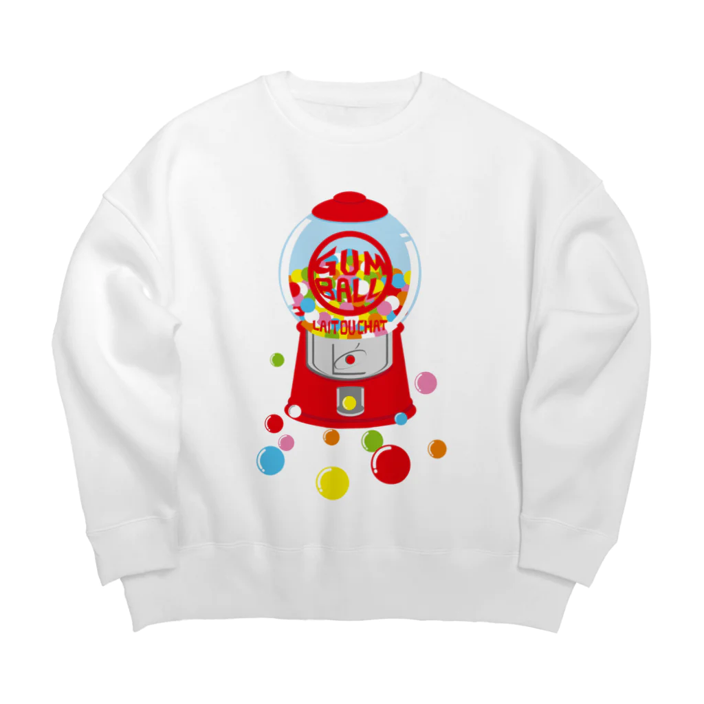 Cɐkeccooのガムボールマシーン-カラフル Big Crew Neck Sweatshirt