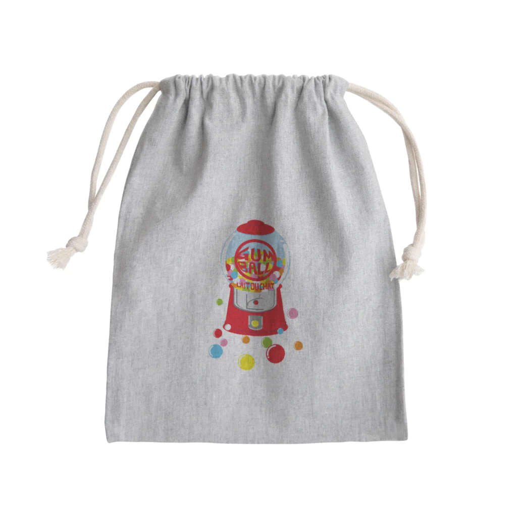 Cɐkeccooのガムボールマシーン-カラフル Mini Drawstring Bag